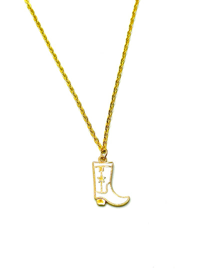 Cowboy Boot Necklace