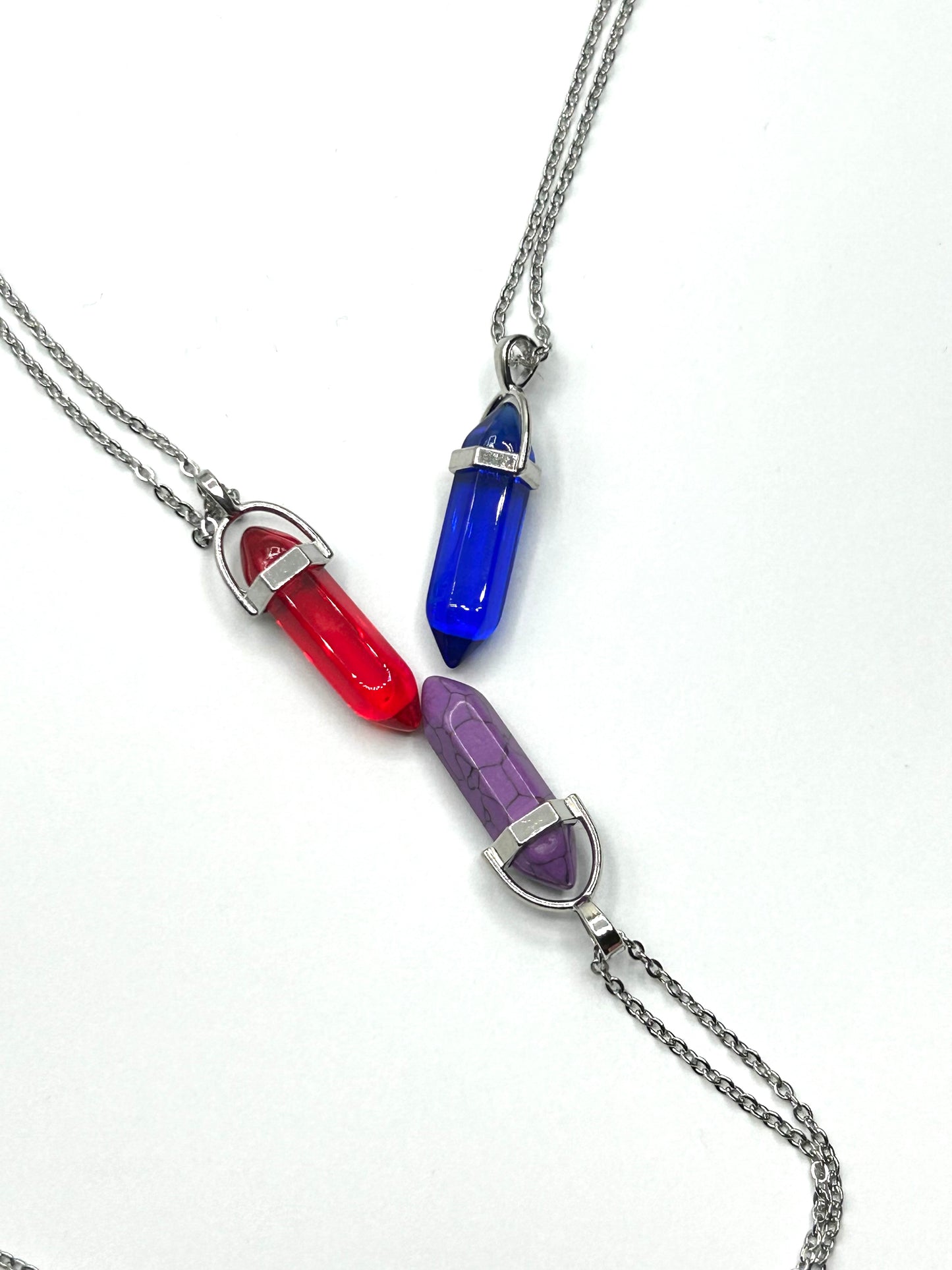 Glass Crystal Pendant Necklace